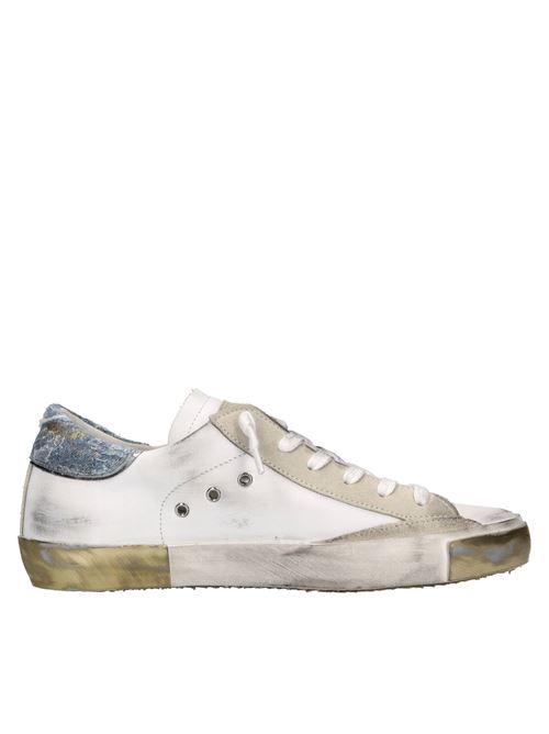 Sneakers in pelle,camoscio e tessuto PHILIPPE MODEL | PRLD VDM1BIANCO-BEIGE-ORO